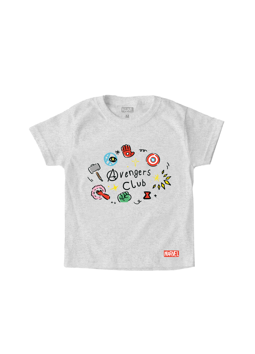 Playera Niño MARVEL Niño Niña Gris Disney Original Avengers Club