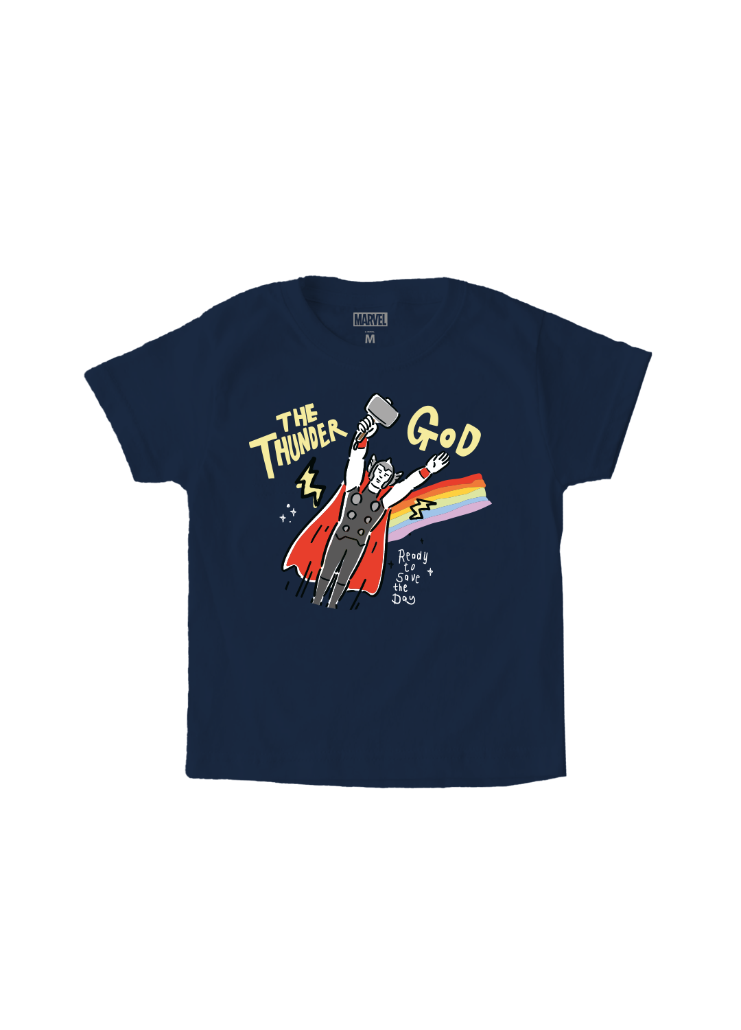 Playera Niño MARVEL Niño Niña Azul Marino Disney Original The Thunder