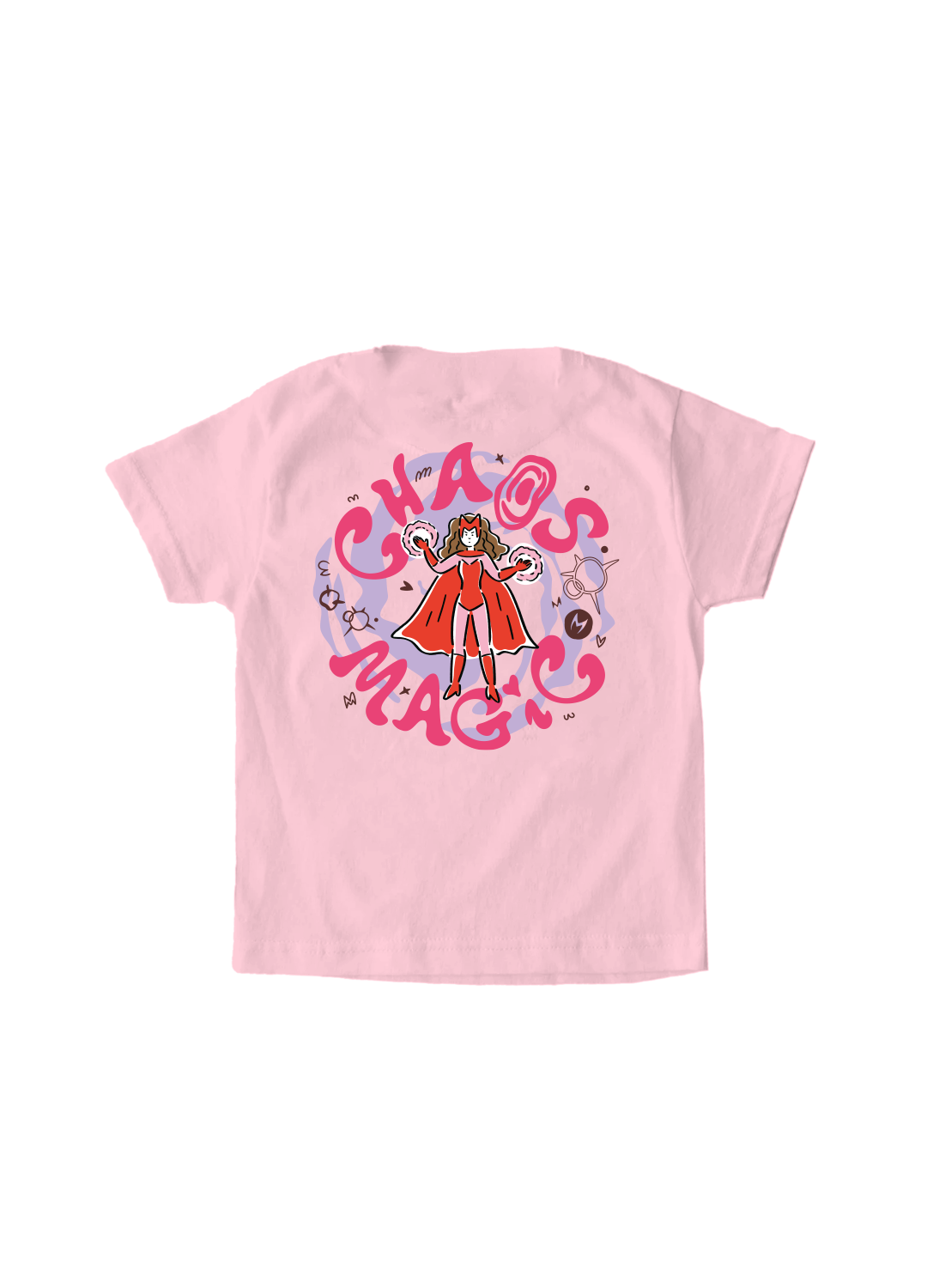 Playera Niño MARVEL Niño Niña Rosa Disney Original Chaos Magic