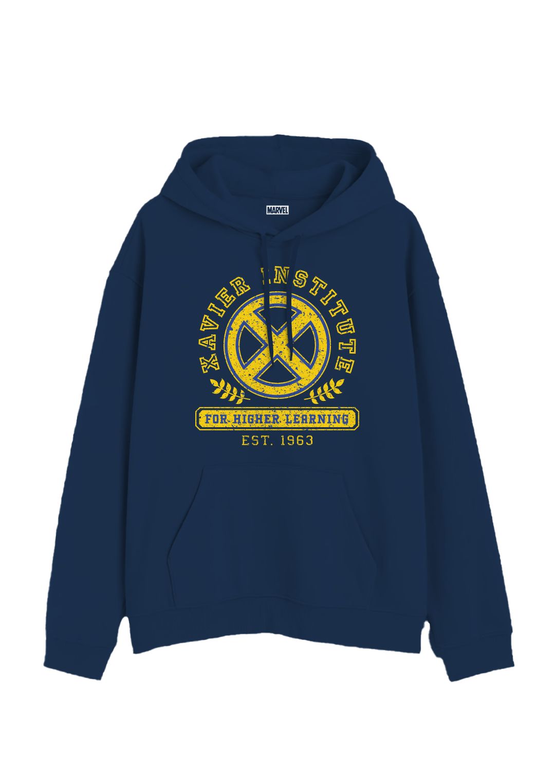 Hoodie MARVEL Hombre Mujer Azul Marino Disney Original Xavier Institute