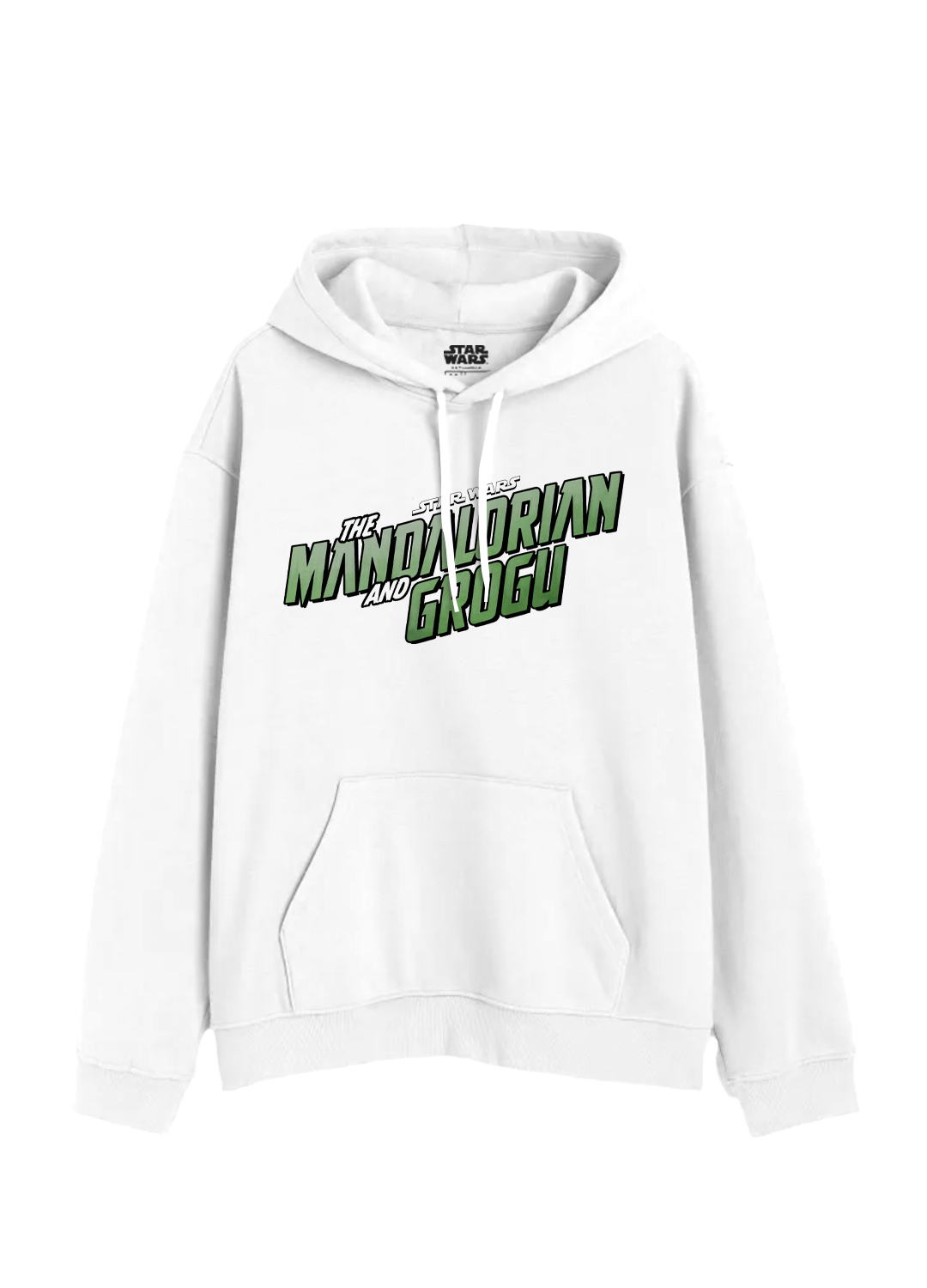 Hoodie The Mandalorian and Grogu Hombre Mujer Blanco Disney Star Wars Original Comic - Fan Army
