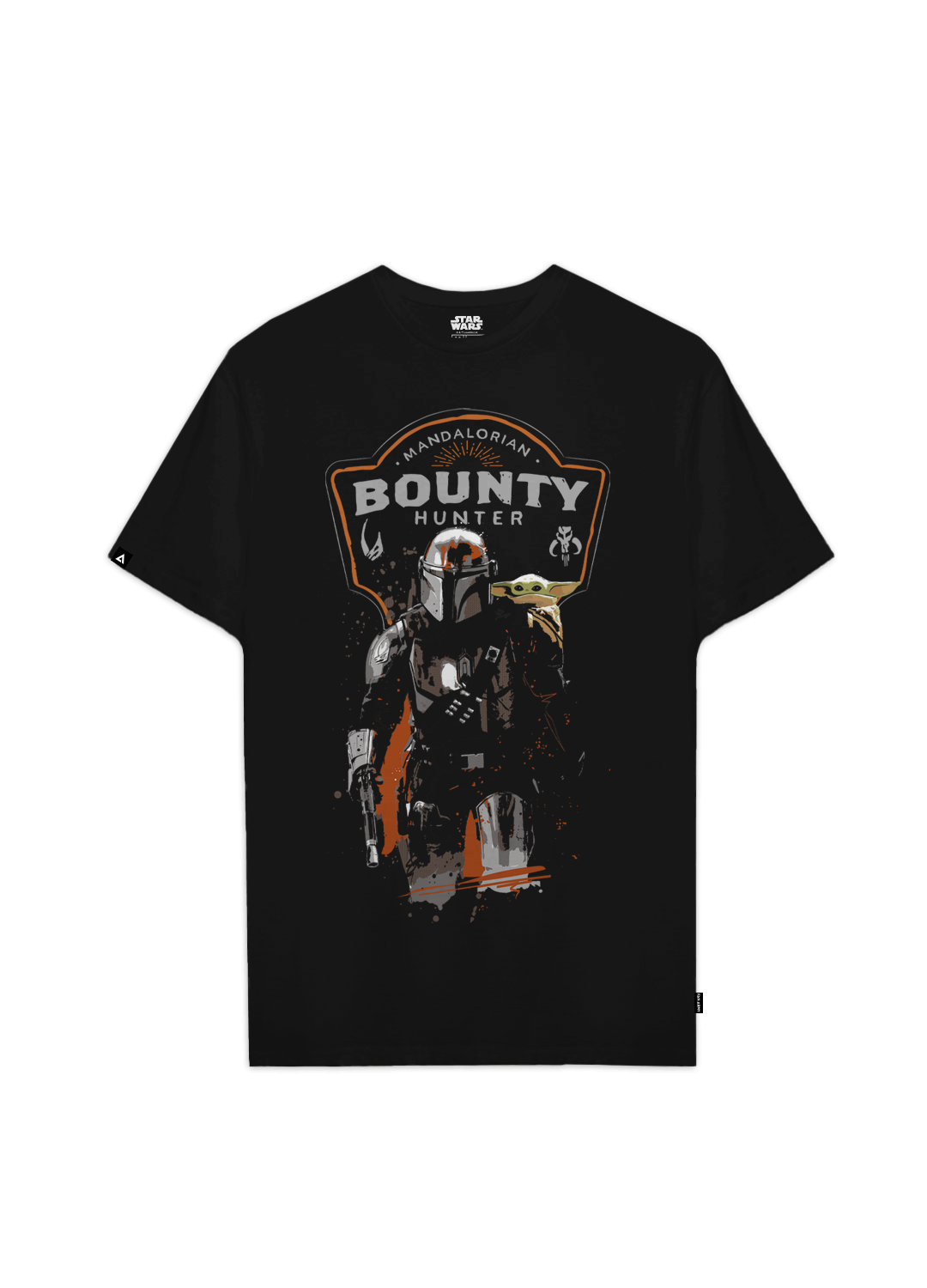 Playera The Mandalorian Hombre Mujer Negro Disney Star Wars Original Bounty - Fan Army