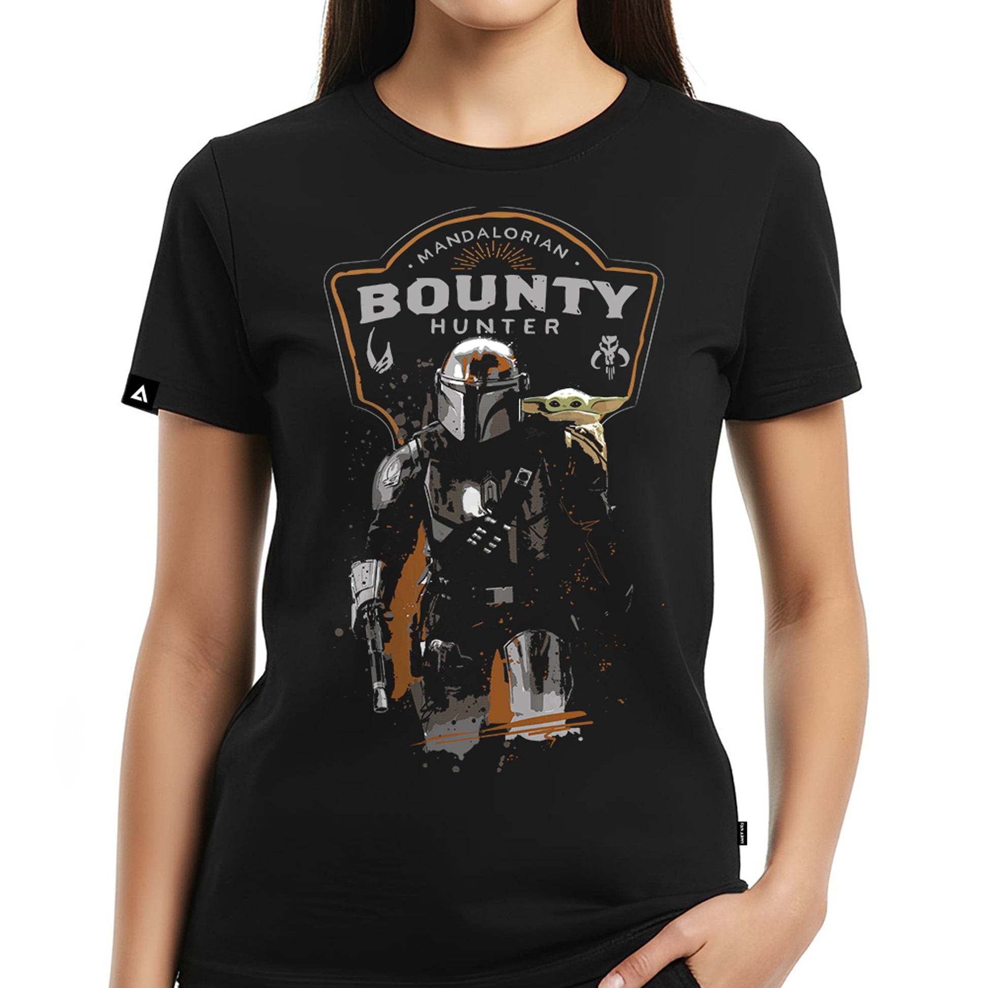 Playera The Mandalorian Hombre Mujer Negro Disney Star Wars Original Bounty - Fan Army