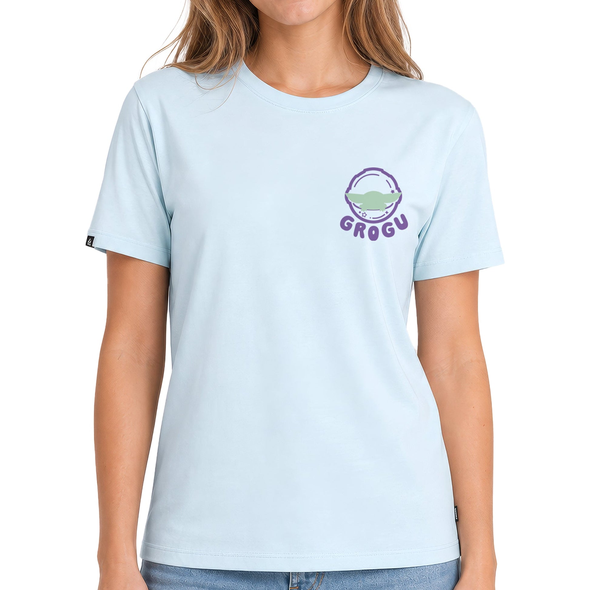Playera The Mandalorian and Grogu Hombre Mujer Azul Cielo Disney Star Wars Original Cutest - Fan Army