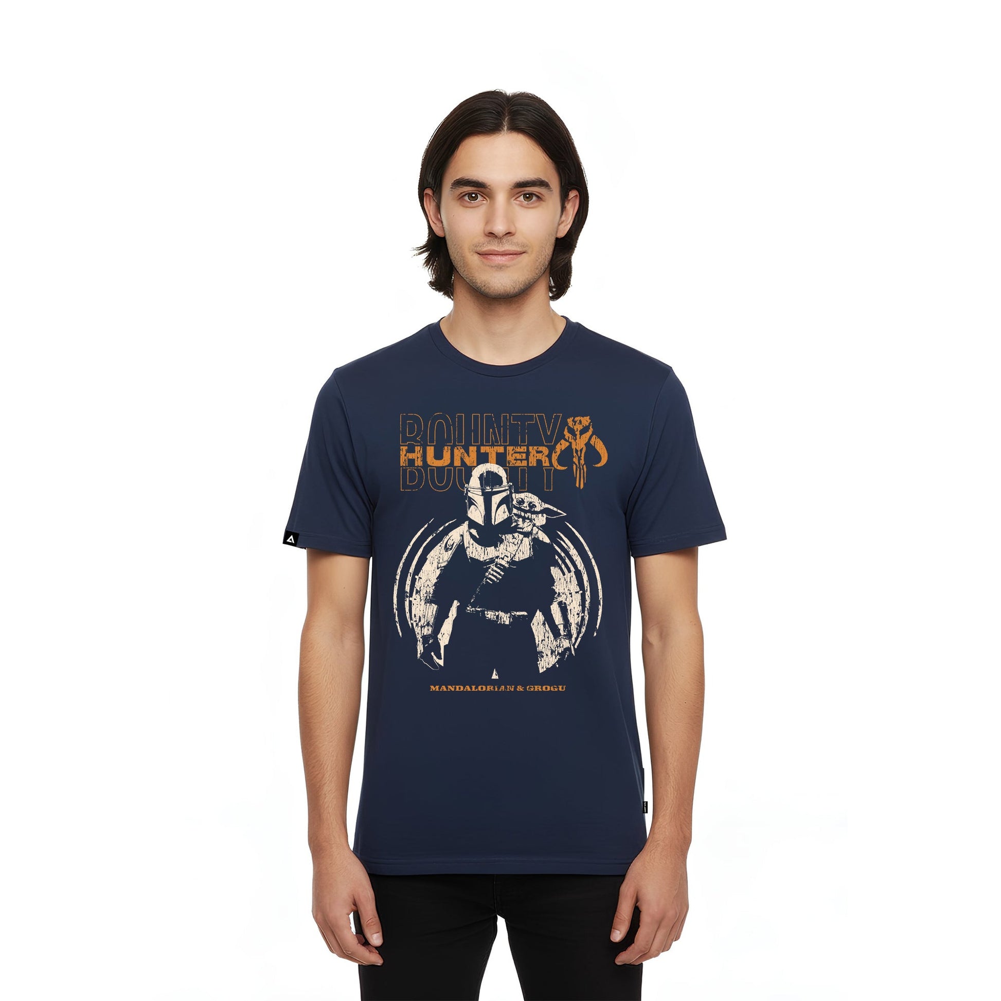 Playera The Mandalorian Hombre Mujer Azul Marino Disney Star Wars Original Hunter - Fan Army