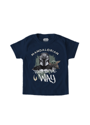 Playera Niño The Mandalorian Niño Niña Azul Marino Disney Star Wars Original This is the Way - Fan Army