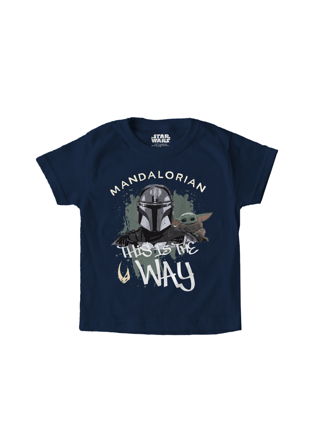 Playera Niño The Mandalorian Niño Niña Azul Marino Disney Star Wars Original This is the Way - Fan Army