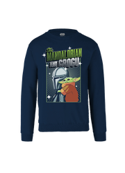 Sudadera The Mandalorian and Grogu Hombre Mujer Azul Marino Disney Star Wars Original Stars - Fan Army