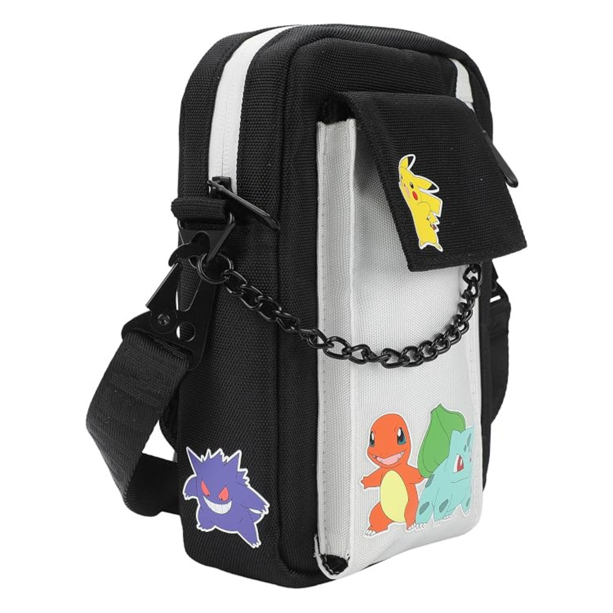 Bolsa Crossbody Pokémon Multi Personajes Pikachu, Eevee, Gengar