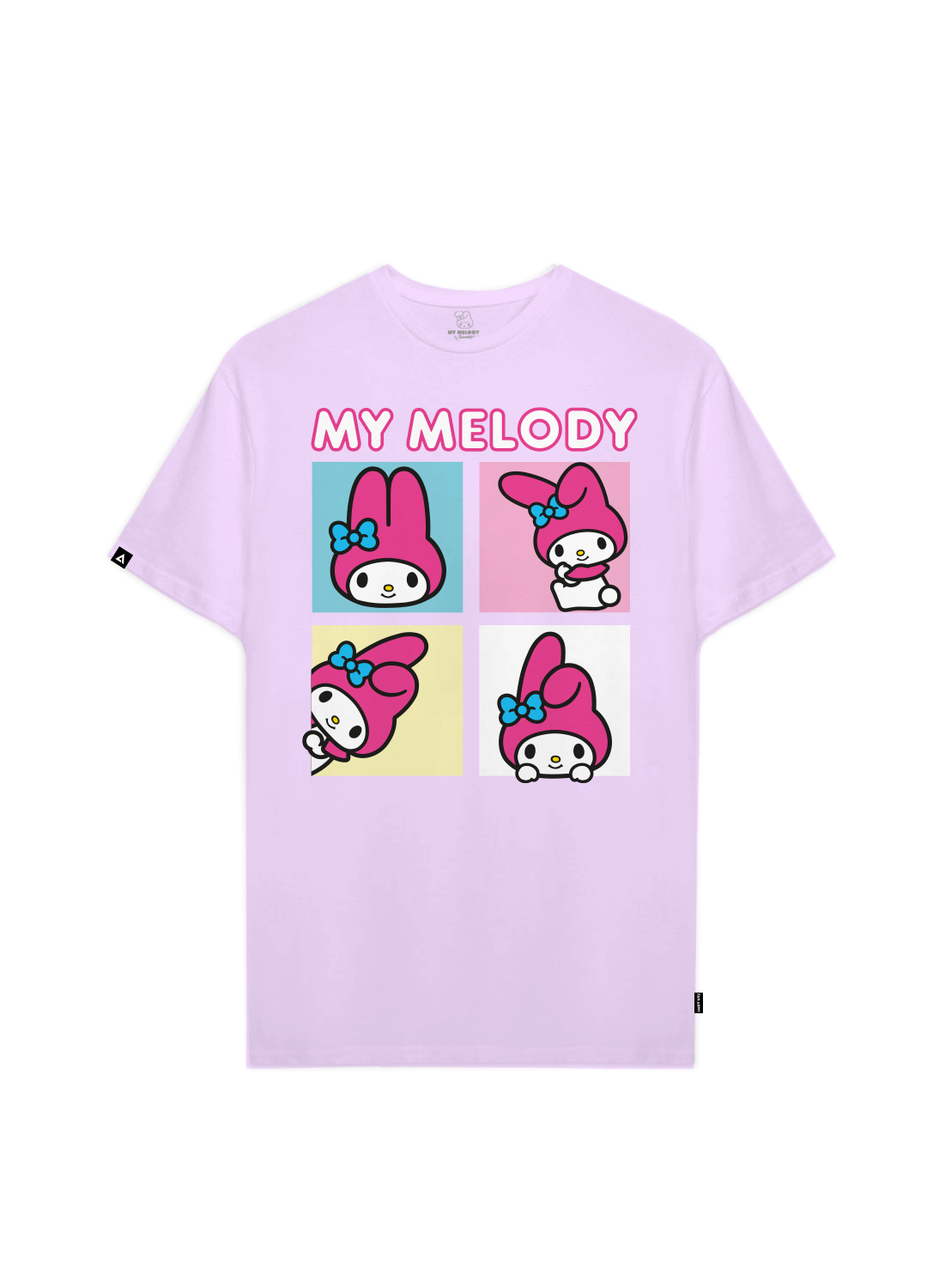 Playera My Melody Hombre Mujer Lila Sanrio Original Squares - Fan Army