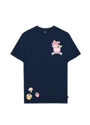 Playera Hombre Mujer Azul Marino My Melody Strawberry - Fan Army