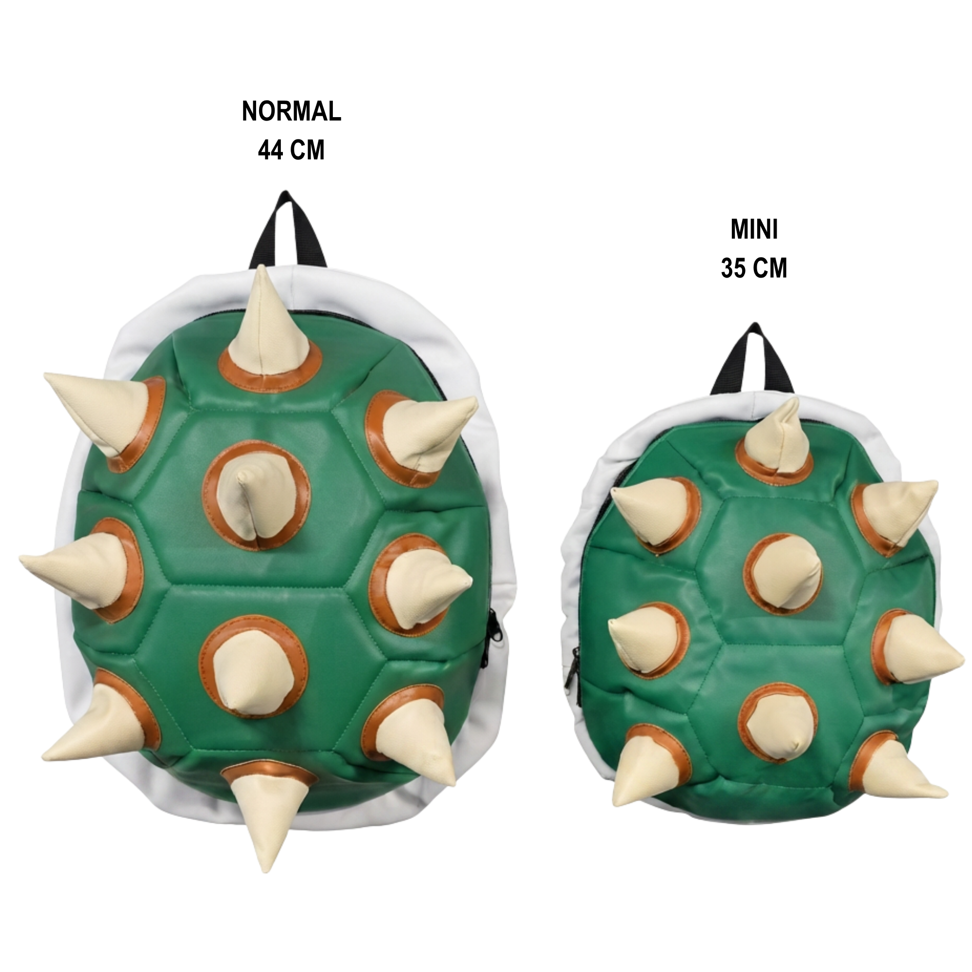 Mini Mochila Super Mario Bowser Caparazón 3D Verde Oficial