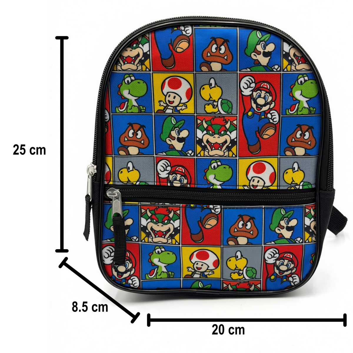 Mini Mochila Super Mario Personajes Multicolor