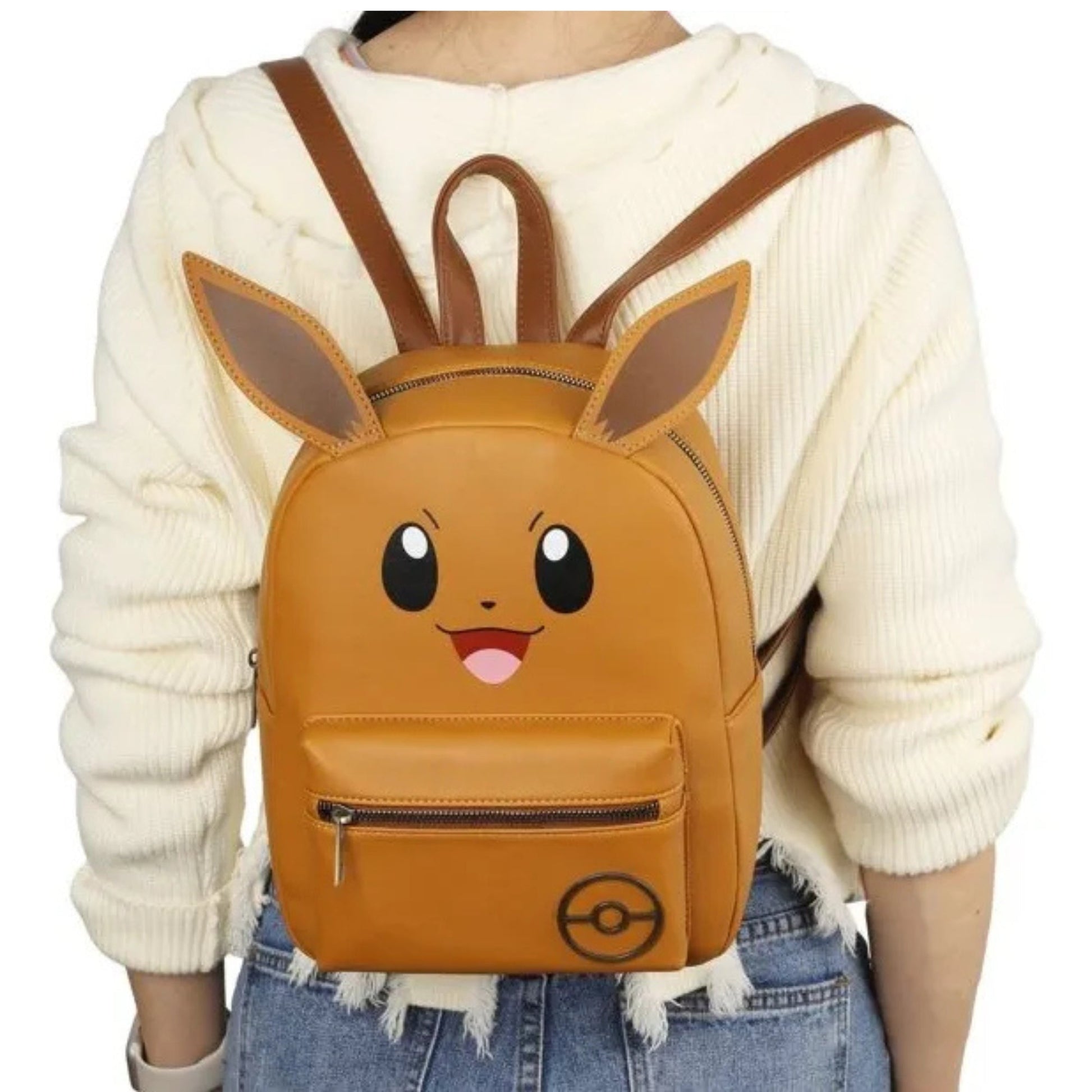 Bioworld Mochila Mini Pokémon Eevee con Orejas Producto Oficial - Fan Army