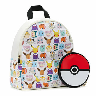 Bioworld Mochila Mini Estampado Pokébola para Mujeres y Niñas Pokémon