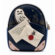 Mini Mochila Harry Potter Hedwig Hogwarts Azul Marino