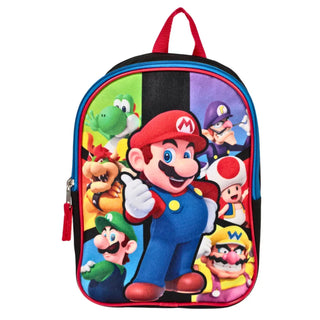 Mochila Pequeña Super Mario Bros Personajes - Colores Vibrantes para Fans de Nintendo