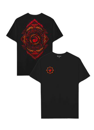 Playera Magic the Gathering Land Mountain Red