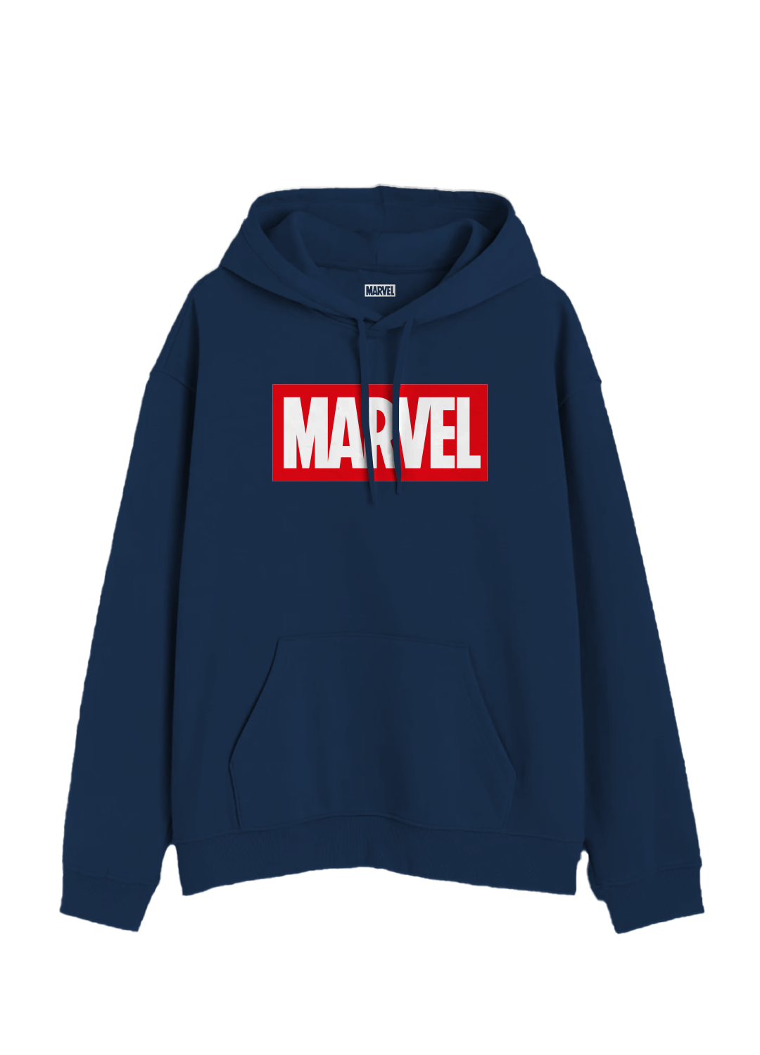Hoodie MARVEL Hombre Mujer Azul Marino Disney Original Logo Assemble - Fan Army