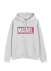 Hoodie MARVEL Hombre Mujer Gris Disney Original Cap Superhuman - Fan Army