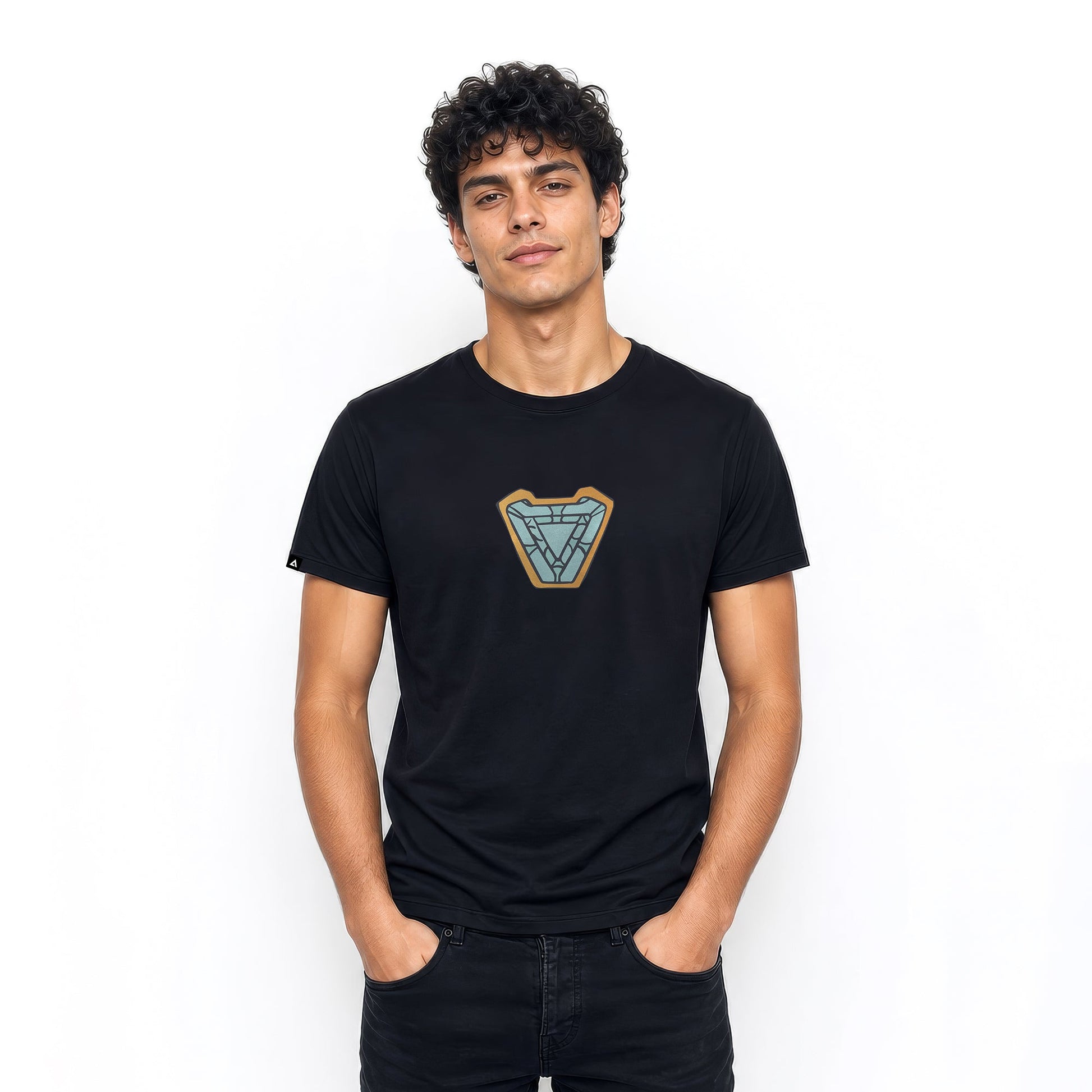 Playera Marvel Urbano Hombre Mujer Negro Disney Original Iron Man - Fan Army