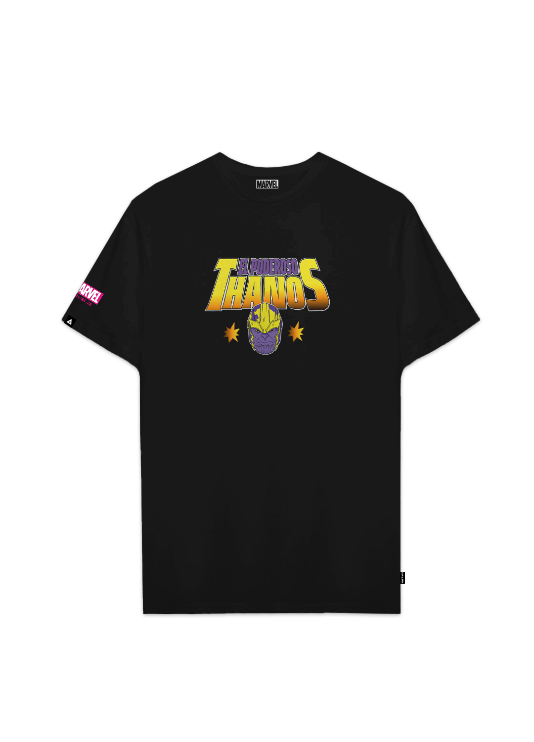 Playera Marvel Urbano Hombre Mujer Negro Disney Original Thanos - Fan Army