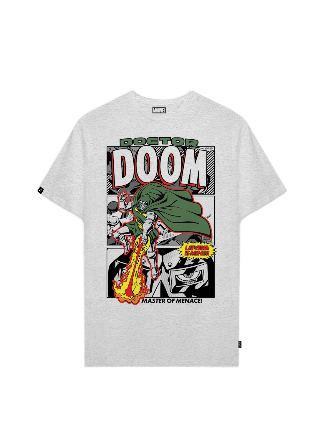 Playera MARVEL Hombre Mujer Gris Disney Original Master of Menace! - Fan Army