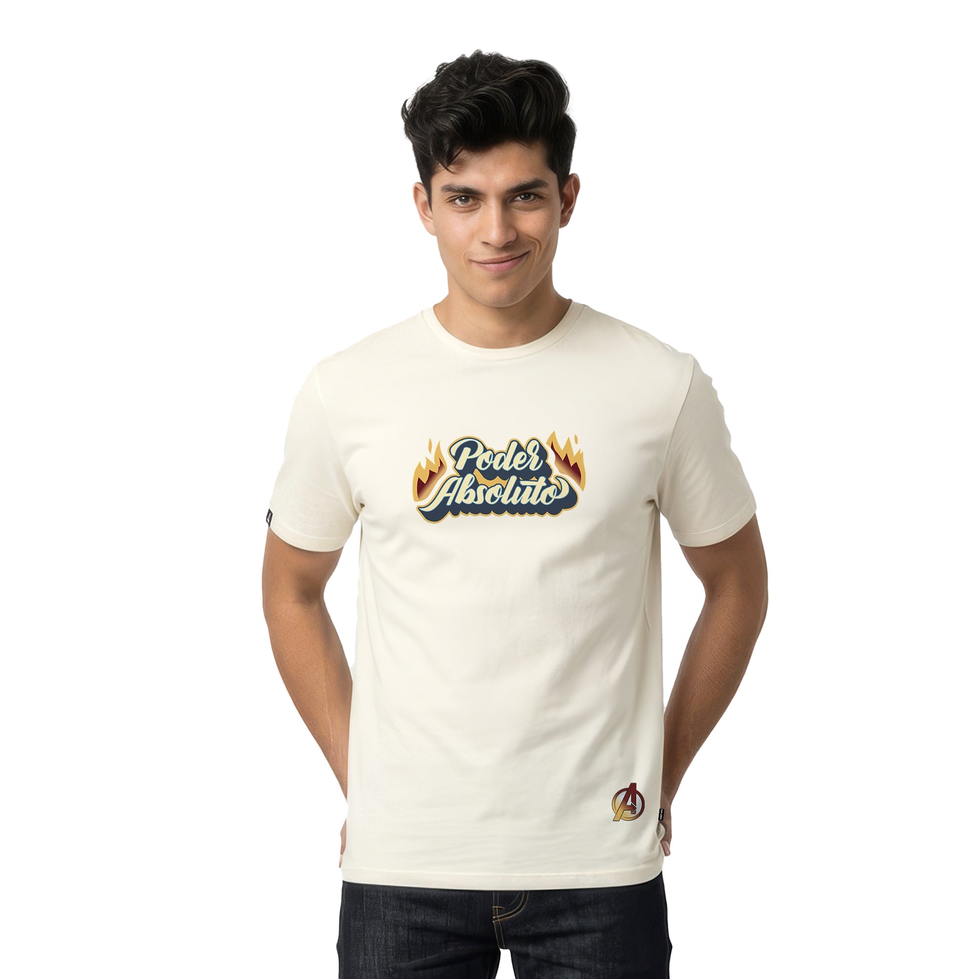 Playera Marvel Urbano Hombre Mujer Arena Disney Original Poder Absoluto - Fan Army