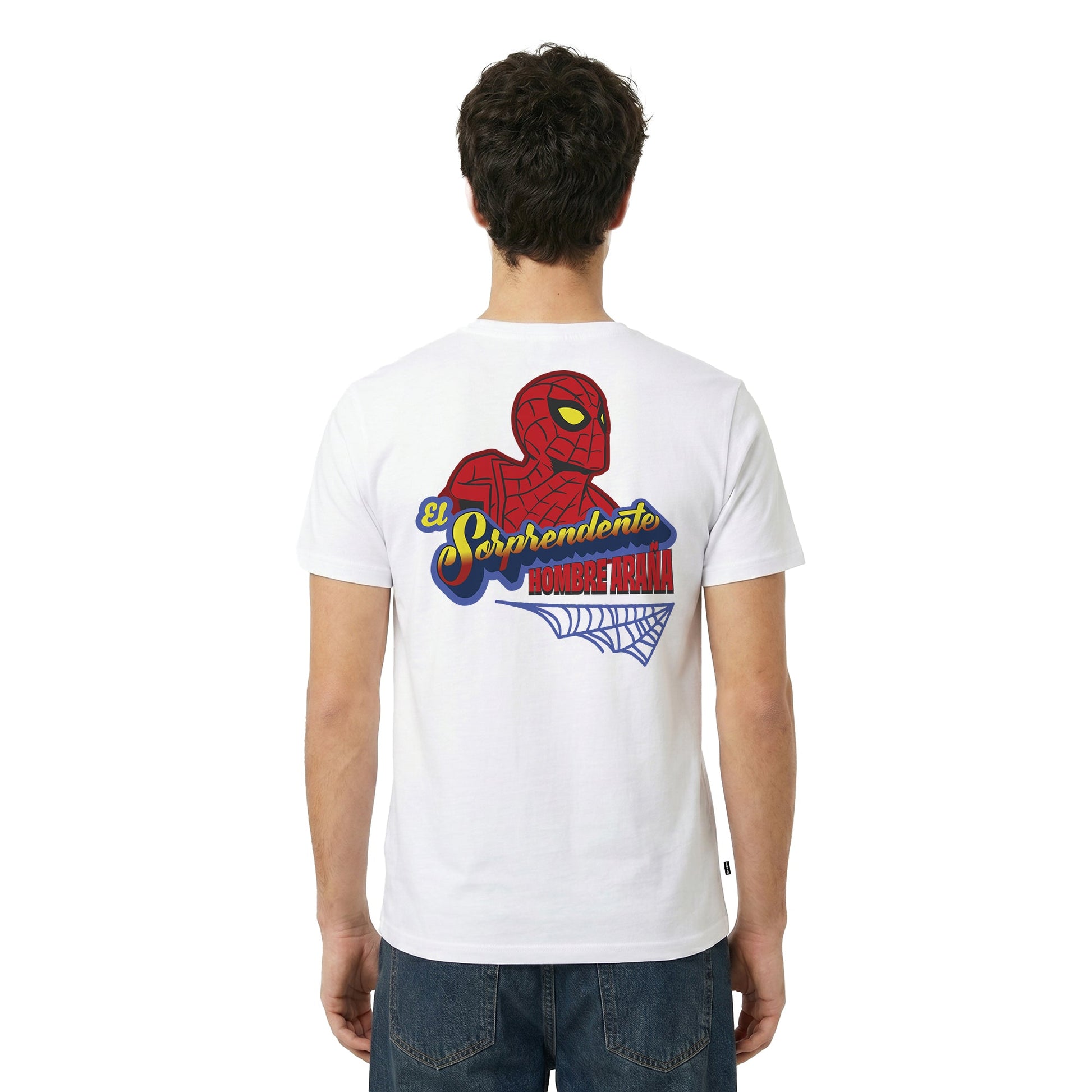 Playera Marvel Urbano Hombre Mujer Blanco Disney Original Spider Man - Fan Army