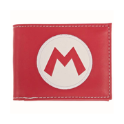 Bioworld - Cartera Bifold Nintendo Original, Rojo con la M de Super Mario, Espacio para Dinero, Tarjetas y Credenciales - Fan Army