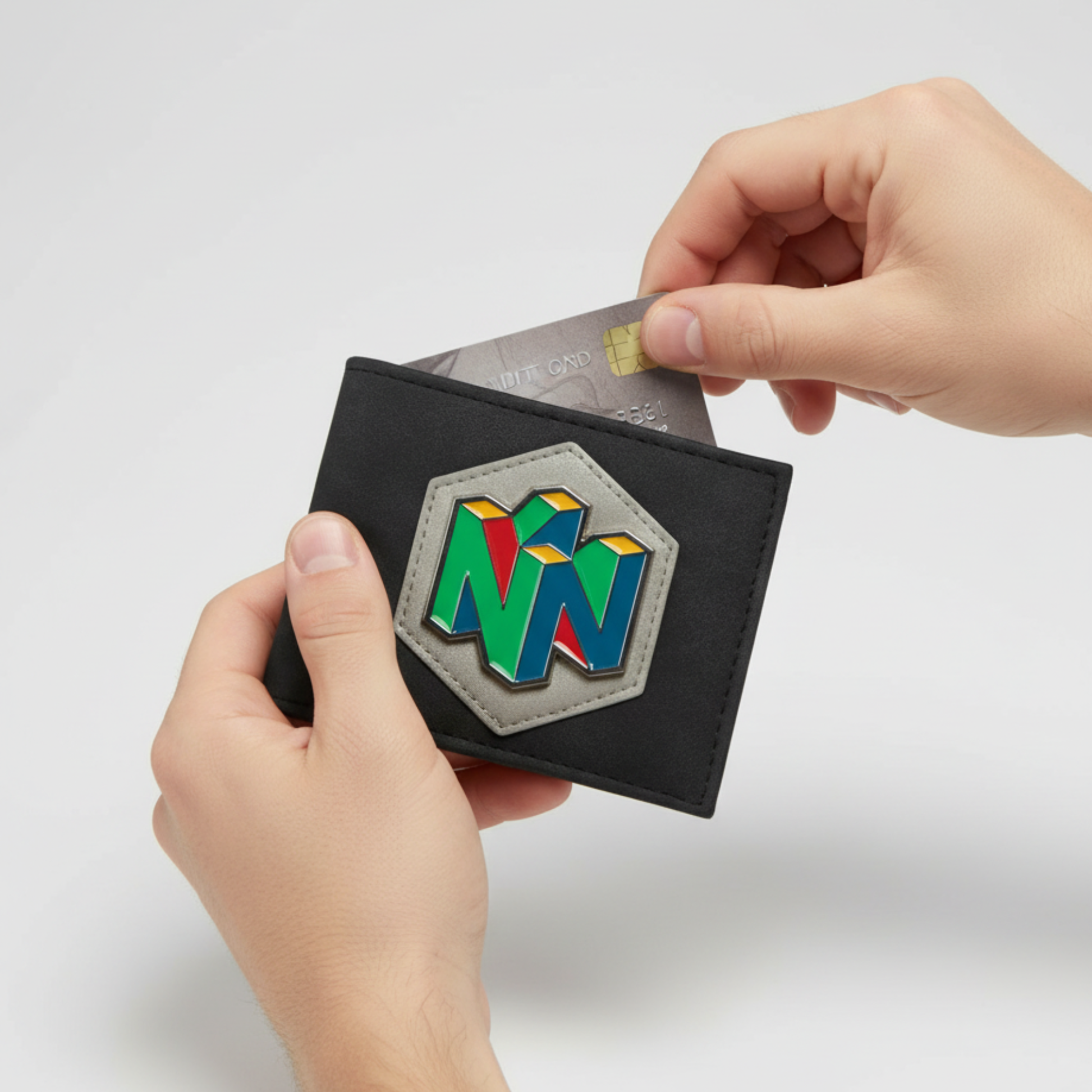 Cartera para hombre Nintendo 64 Logo Retro efecto piel - Fan Army