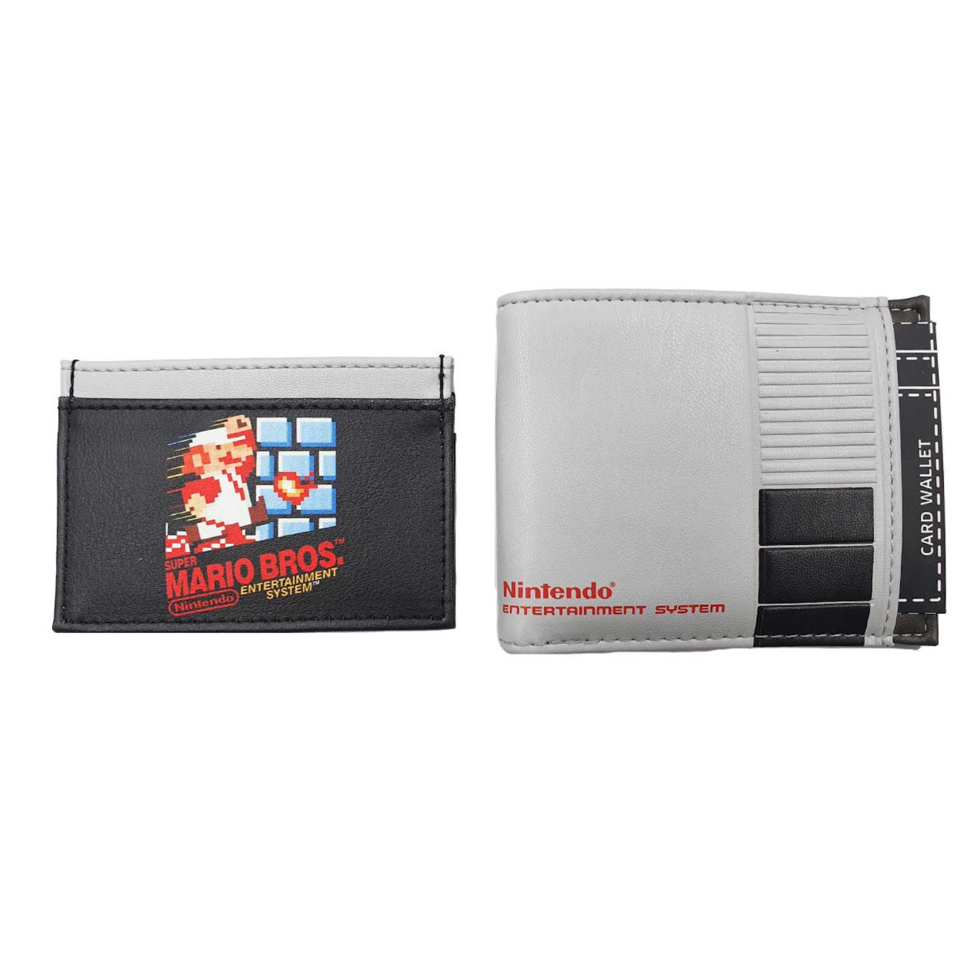 Cartera 2 en 1 Nintendo™ Super Mario Bros NES – Billetera + Tarjetero Oficial Retro Gamer - Fan Army