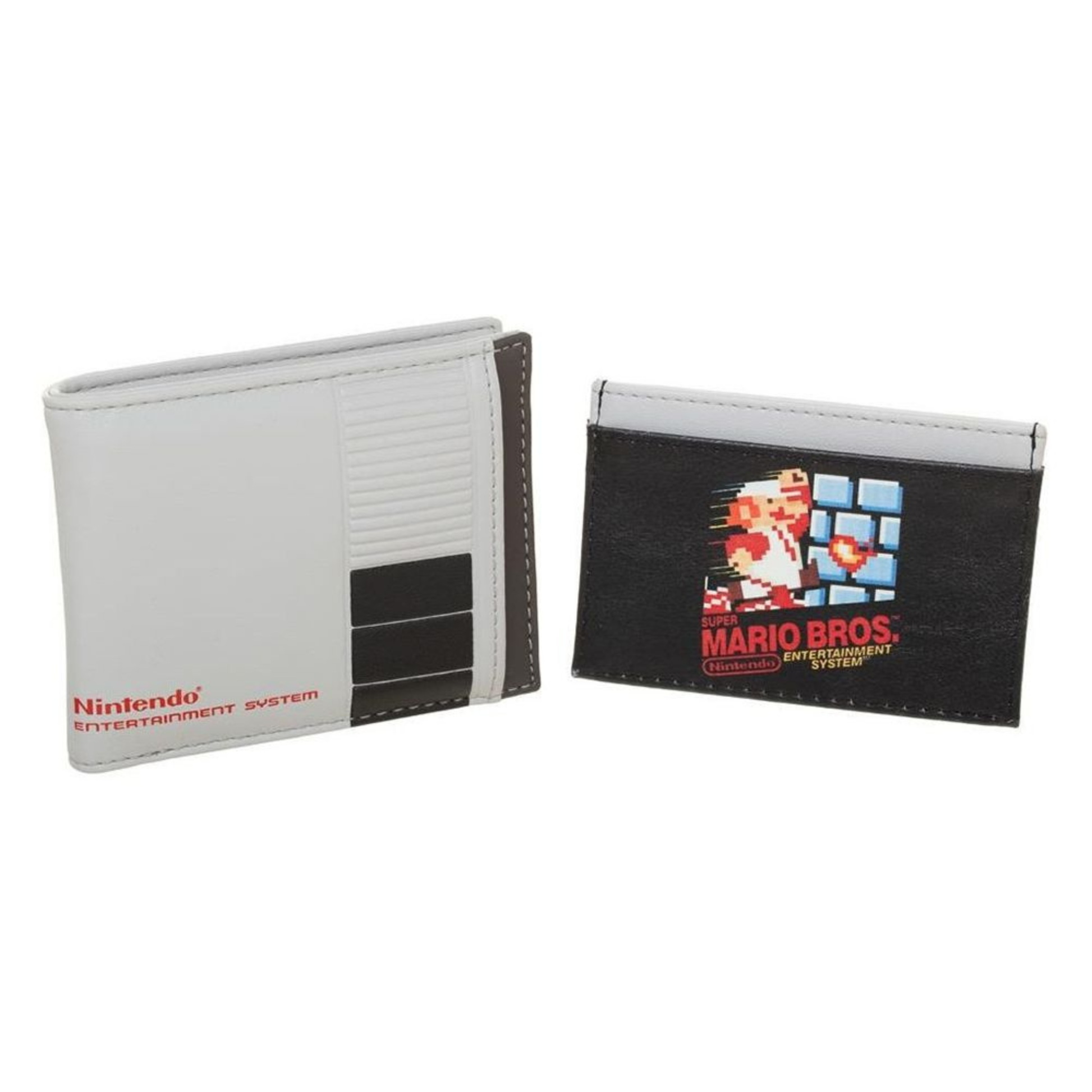 Cartera 2 en 1 Nintendo™ Super Mario Bros NES – Billetera + Tarjetero Oficial Retro Gamer - Fan Army