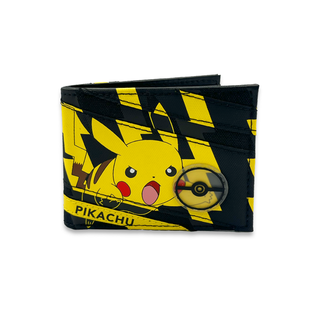 Bioworld - Cartera Bifold Pikachu Pokémon de Alta Calidad, Edición Limitada Original Pokemon