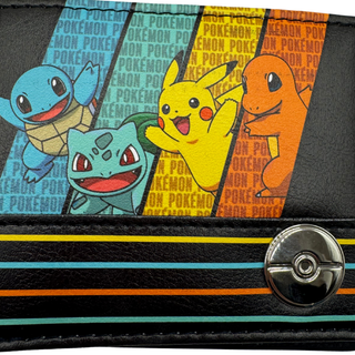 Cartera Pokémon, Squirtle, Charizard y Balbusar Original - Fan Army