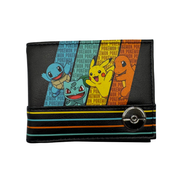 Cartera Pokémon, Squirtle, Charizard y Balbusar Original - Fan Army