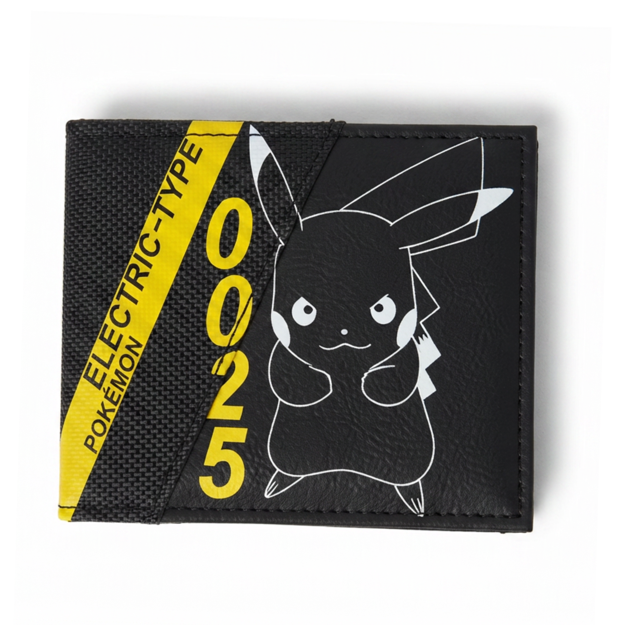 Cartera Pokémon Pikachu Hombre Negra Diseño Electric Type Oficial