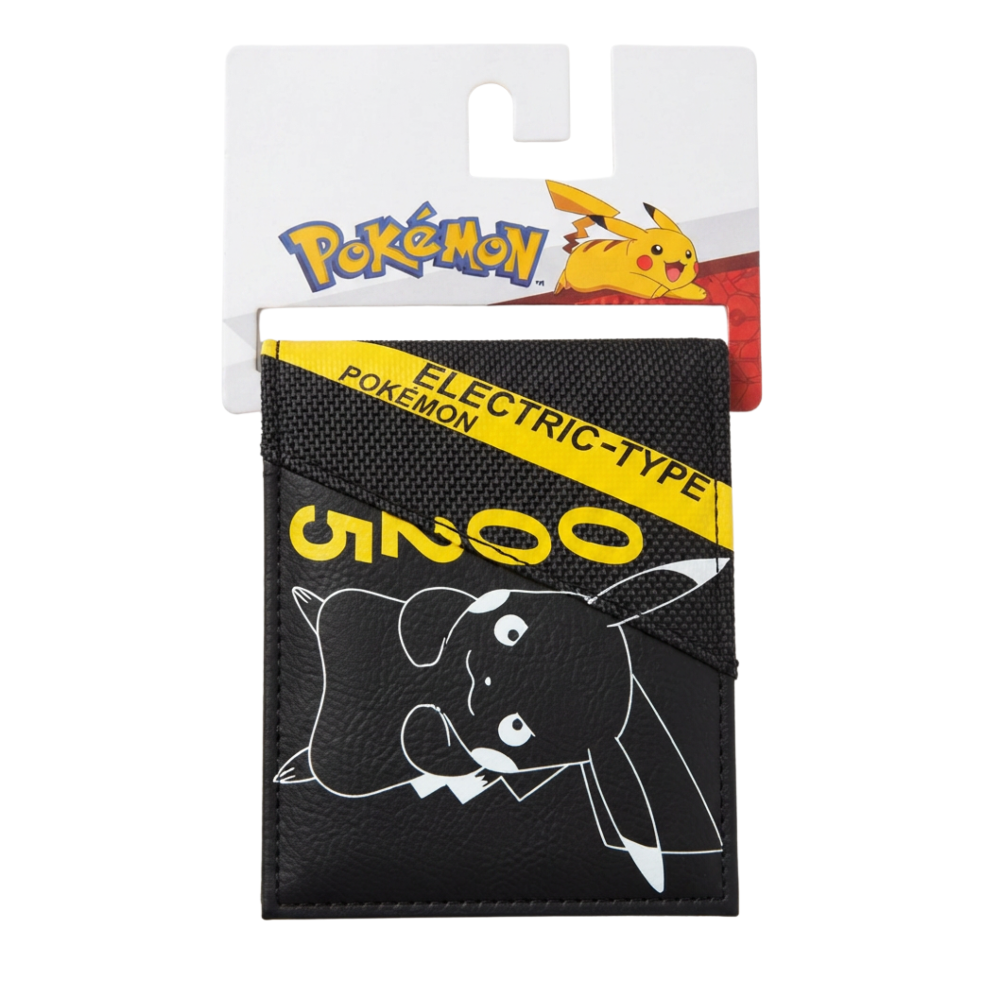 Cartera Pokémon Pikachu Hombre Negra Diseño Electric Type Oficial