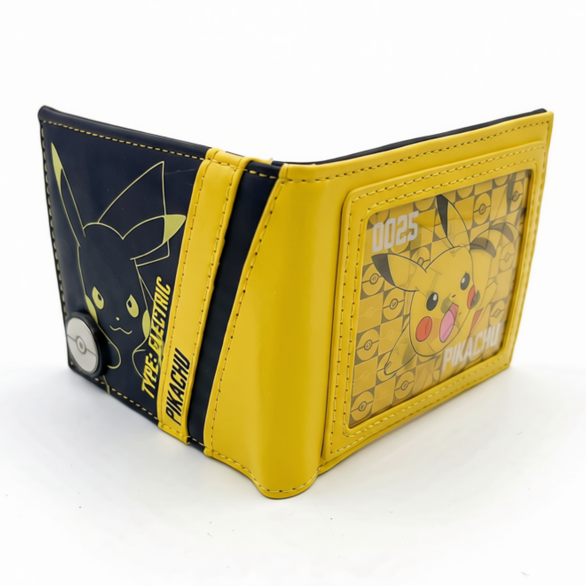 Cartera Pokémon Pikachu Amarilla con Imagen Holográfica