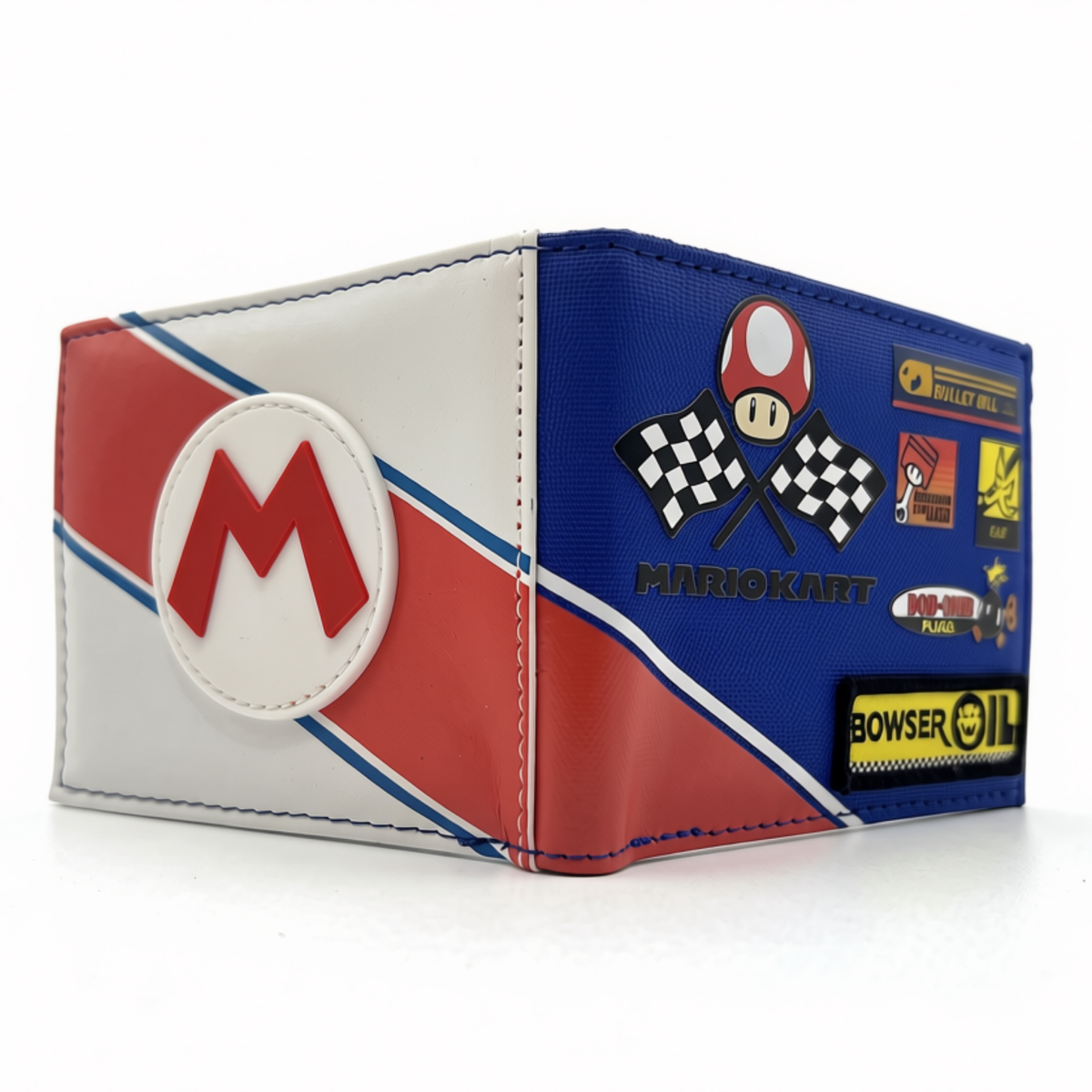 Cartera Super Mario Mario Kart Azul Roja