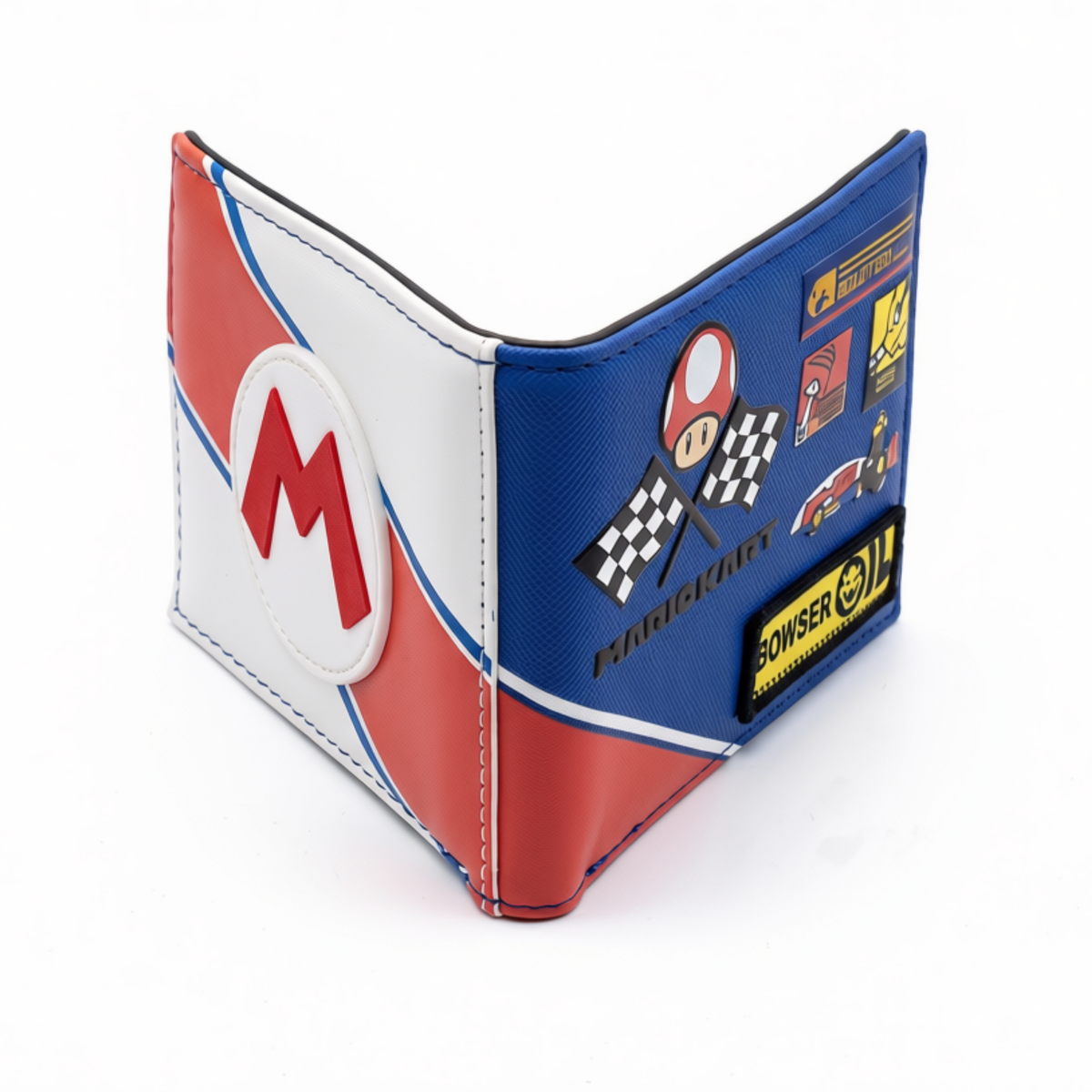 Cartera Super Mario Mario Kart Azul Roja