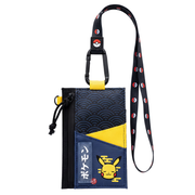 Cartera Porta Gafete Pokémon Pikachu Azul con Correa