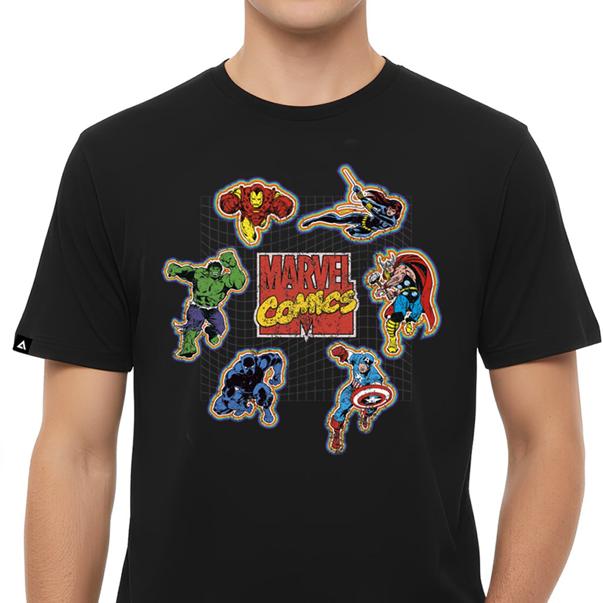 Playera MARVEL Hombre Mujer Negro Disney Original Comics - Fan Army