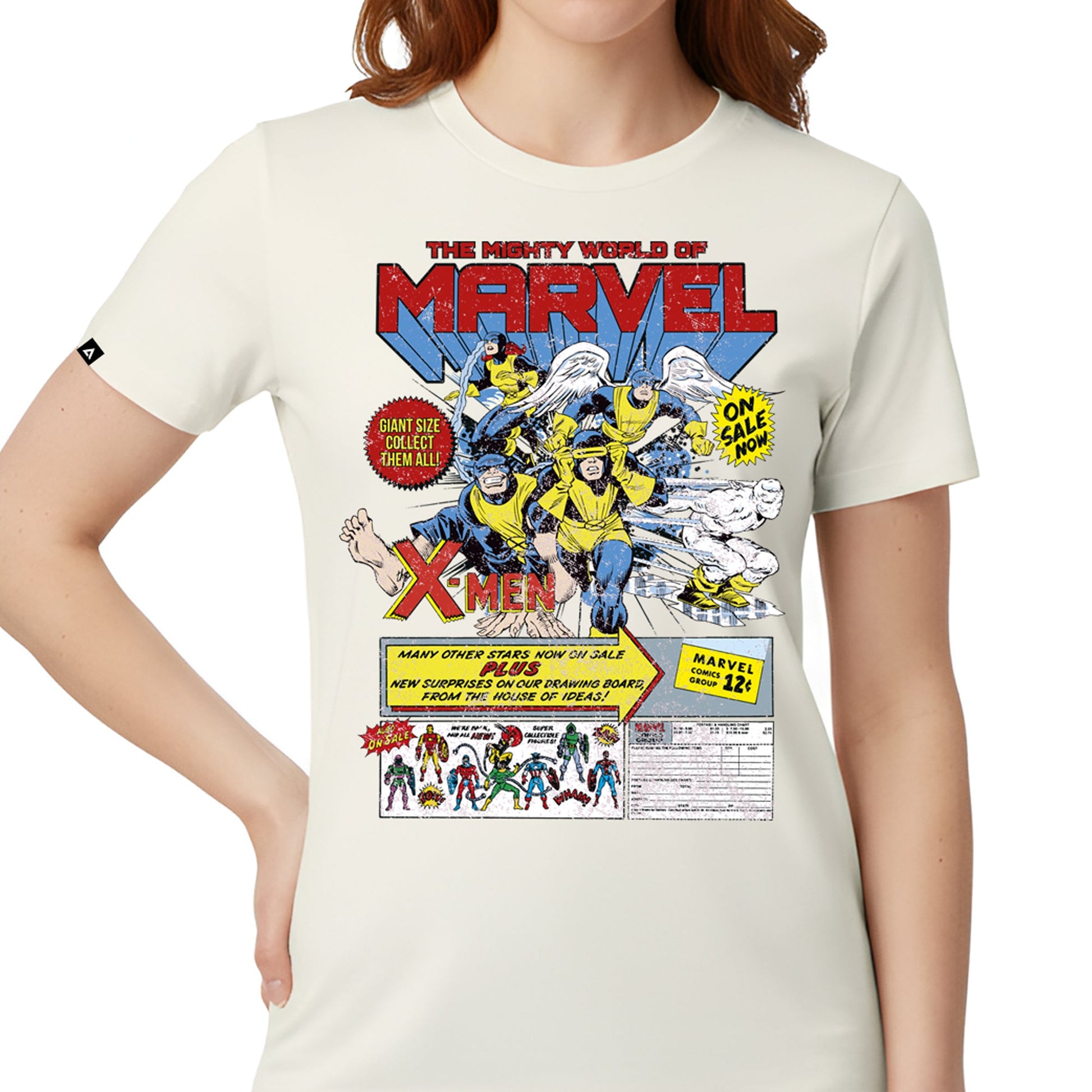 Playera MARVEL Hombre Mujer Arena Disney Original The Mighty Wolrd - Fan Army
