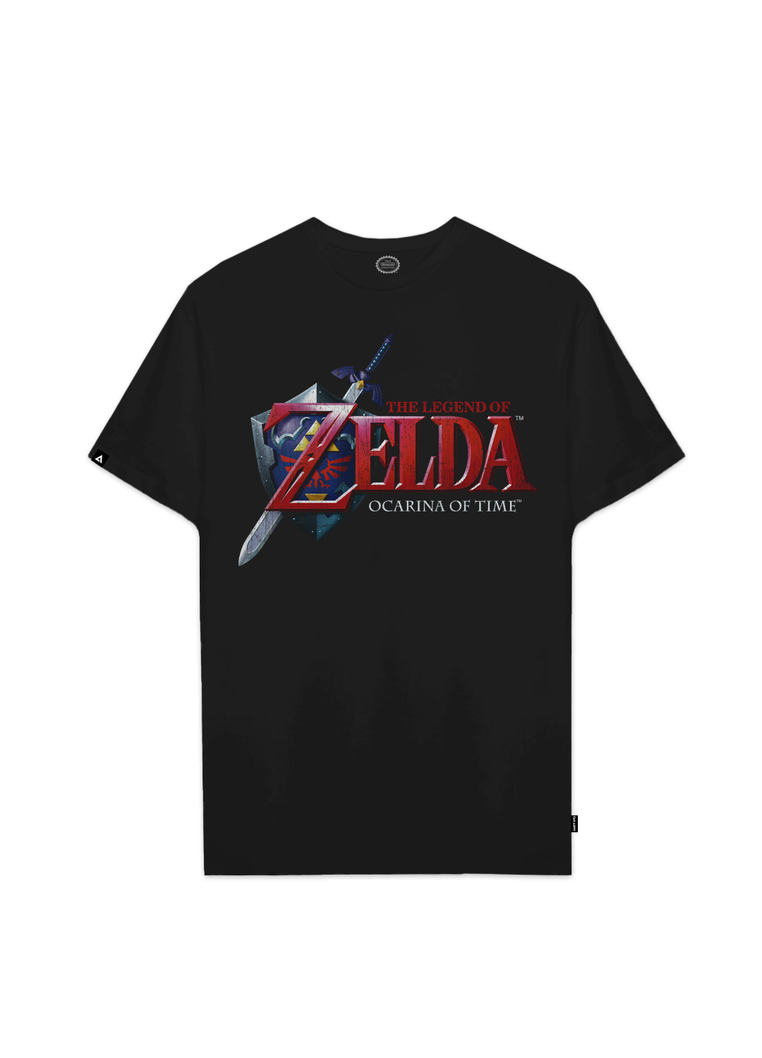 Playera Zelda Hombre Mujer Negro Ocarina of Time Nintendo Oficial - Fan Army