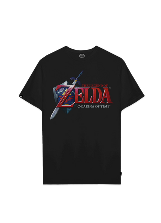 Playera Zelda Hombre Mujer Negro Ocarina of Time Nintendo Oficial