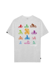 Playera Super Mario Hombre Mujer Gris Mario Kart 8 Nintendo Oficial - Fan Army