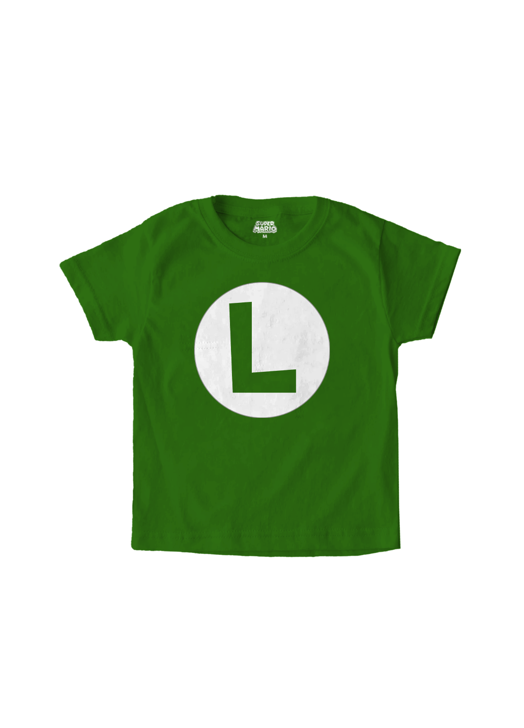Playera Niño Super Mario niños Verde Torso Luigi Niño - Fan Army