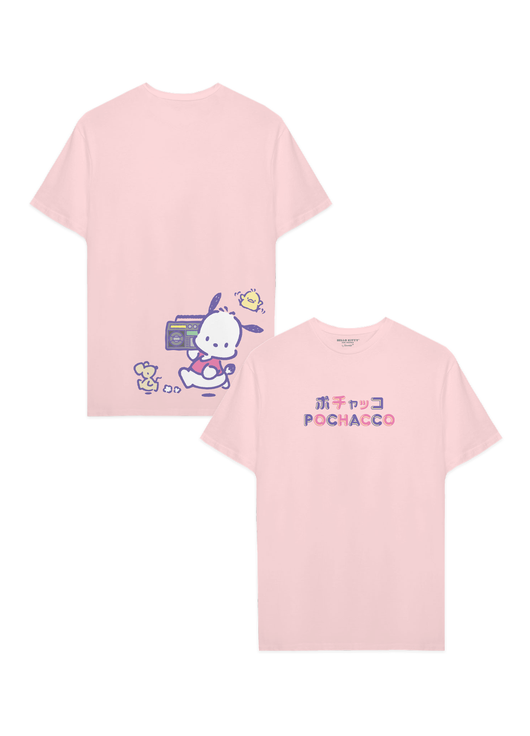Playera Pochacco Hombre Mujer Rosa Radio - Fan Army