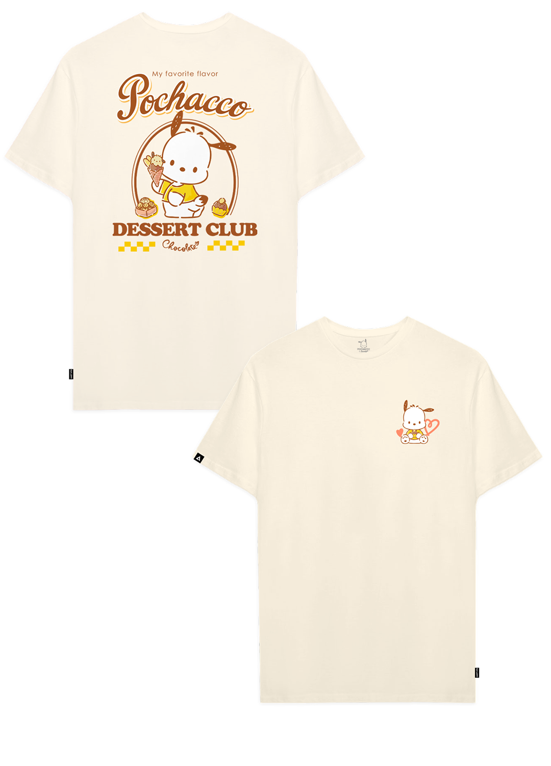 Playera Hombre Mujer Arena Pochacco Dessert Club - Fan Army